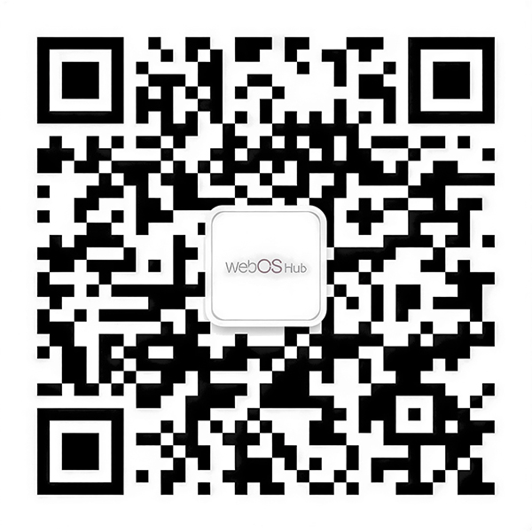 webOS Hub 위챗 공식 계정 QR 코드